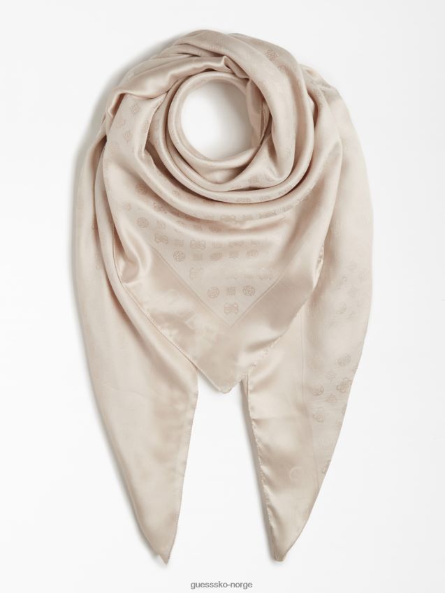 Guess bea 4g peon logo kefiah hvit hvit unisex F0LJ805996