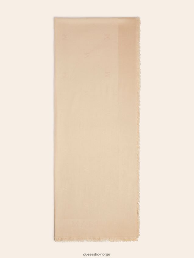 Guess beige marciano jacquard skjerf beige unisex F0LJ804209