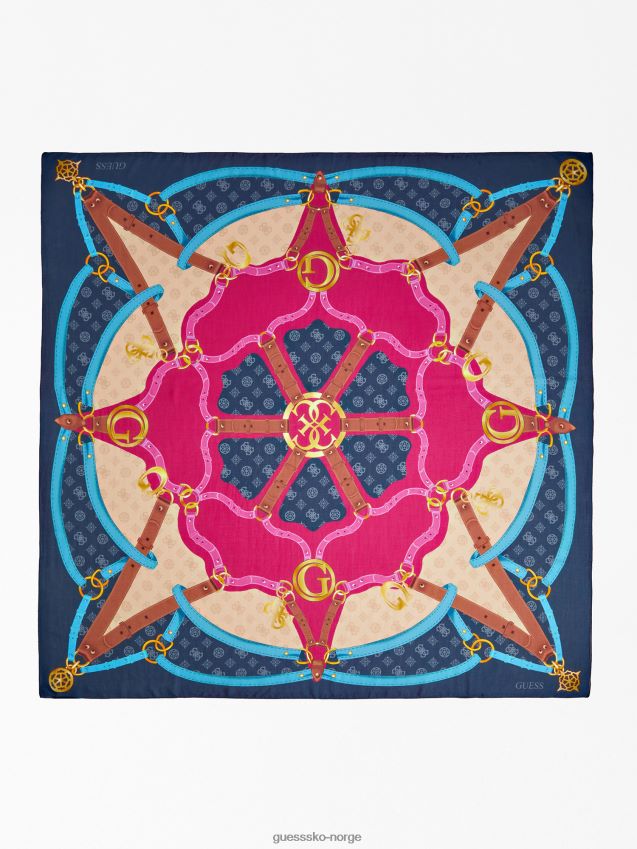 Guess blå multi 4g peon logo kefiah blå multi unisex F0LJ804131