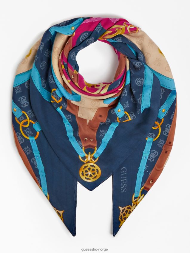 Guess blå multi 4g peon logo kefiah blå multi unisex F0LJ804131