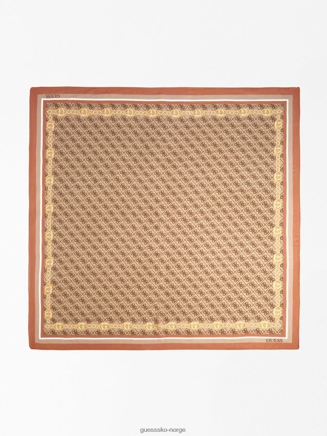 Guess brun 4g logo aviana kefiah brun unisex F0LJ804062