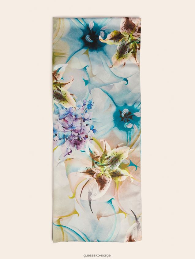 Guess floral fantasy marciano trykt foulard blomsterfantasi unisex F0LJ804231