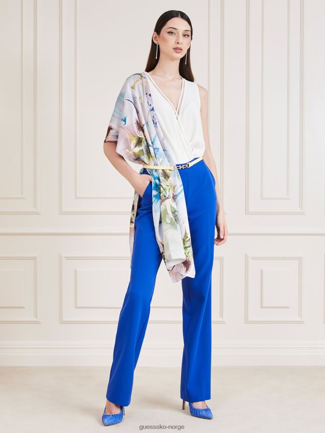 Guess floral fantasy marciano trykt foulard blomsterfantasi unisex F0LJ804231