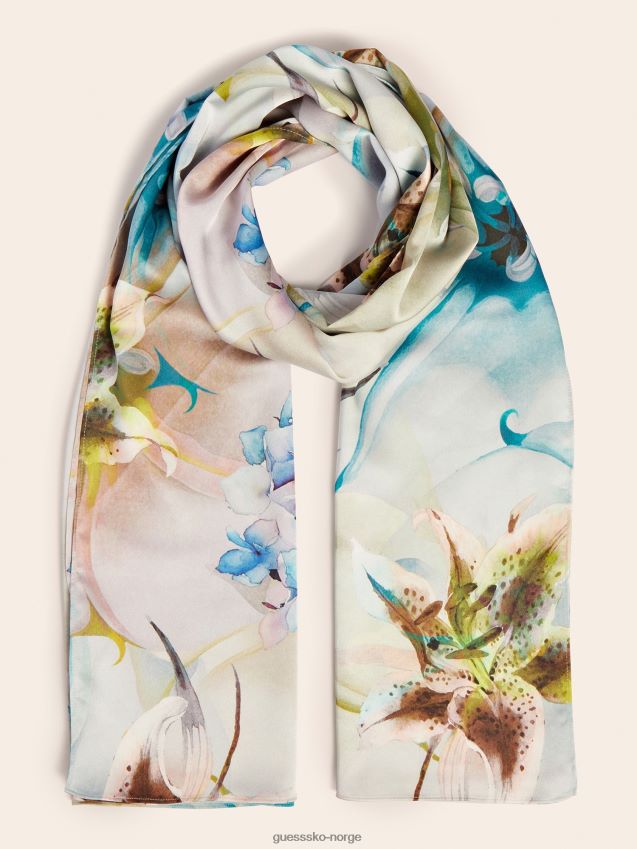 Guess floral fantasy marciano trykt foulard blomsterfantasi unisex F0LJ804231