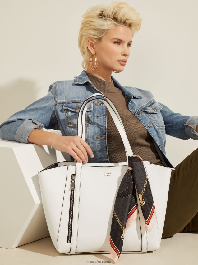 Guess jensen silke skjerf kull kull unisex F0LJ8010196