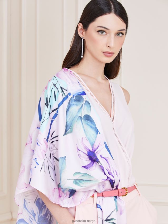 Guess marciano trykt foulard floral fantasy blomsterfantasi unisex F0LJ804190