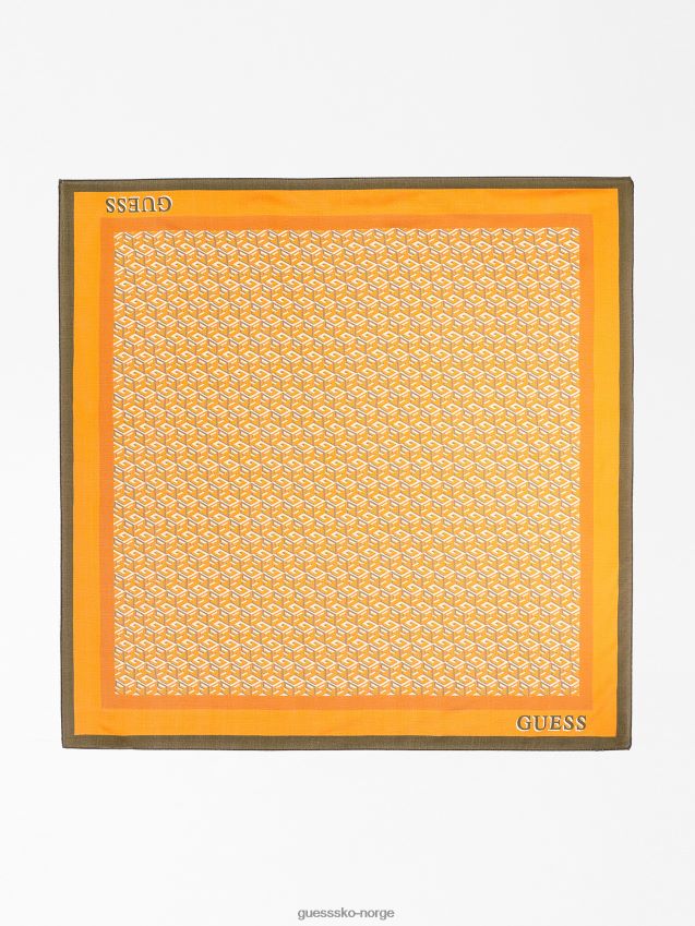 Guess silvana g cube logo halstørkle oransje oransje unisex F0LJ804706