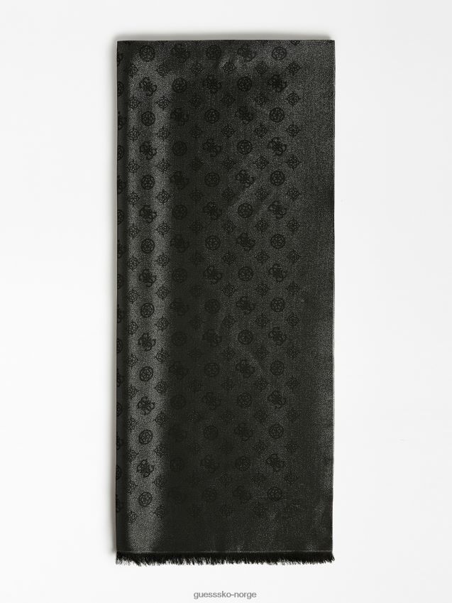 Guess svart 4g peon logo skjerf svart unisex F0LJ804367