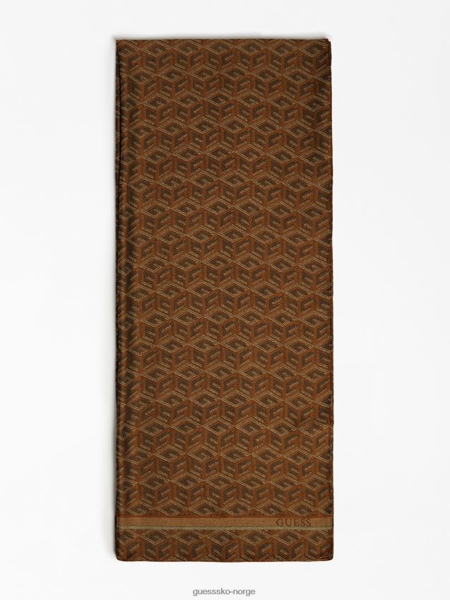 Guess svart ederlo g cube logo skjerf svart unisex F0LJ801005