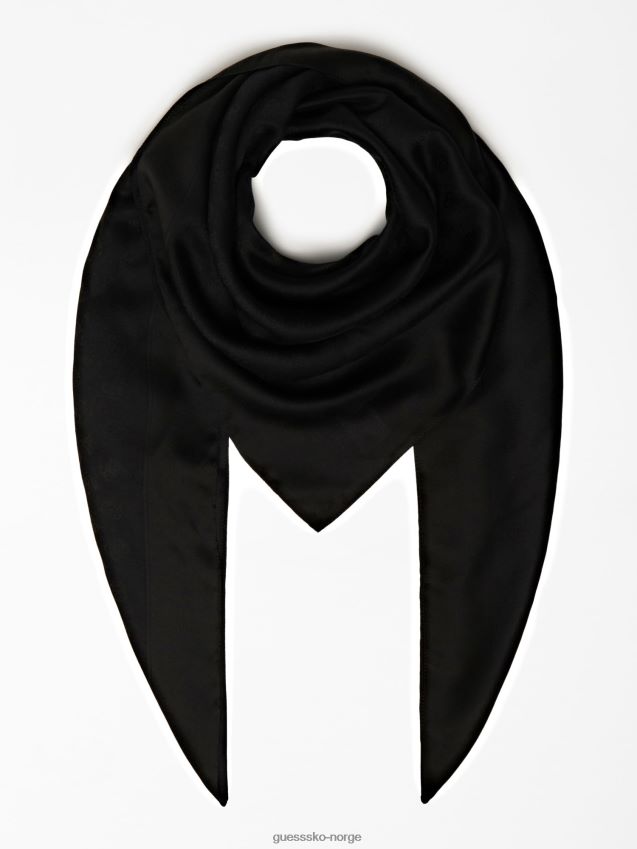 Guess svart helaina 4g peon logo kefiah svart unisex F0LJ804096