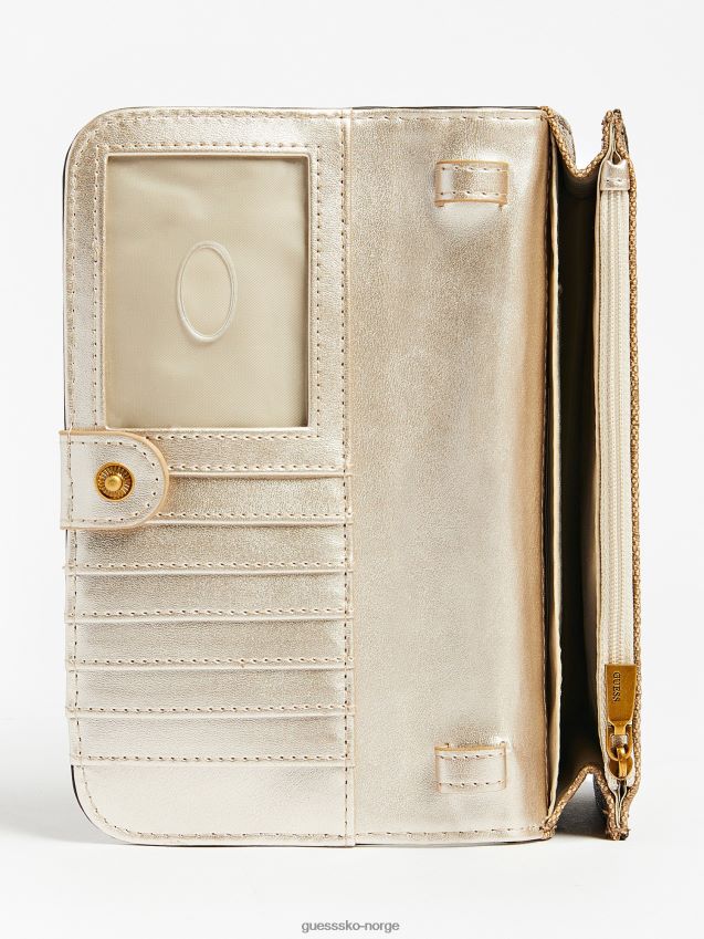 Guess beige alexie 4g telefonholder med logo beige unisex F0LJ804667