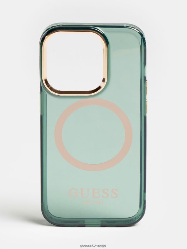 Guess grønt iphone 14 pro magsafe deksel grønn unisex F0LJ804804