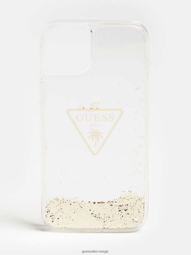 Guess hvitt iphone 14 plus glitterdeksel hvit unisex F0LJ804788