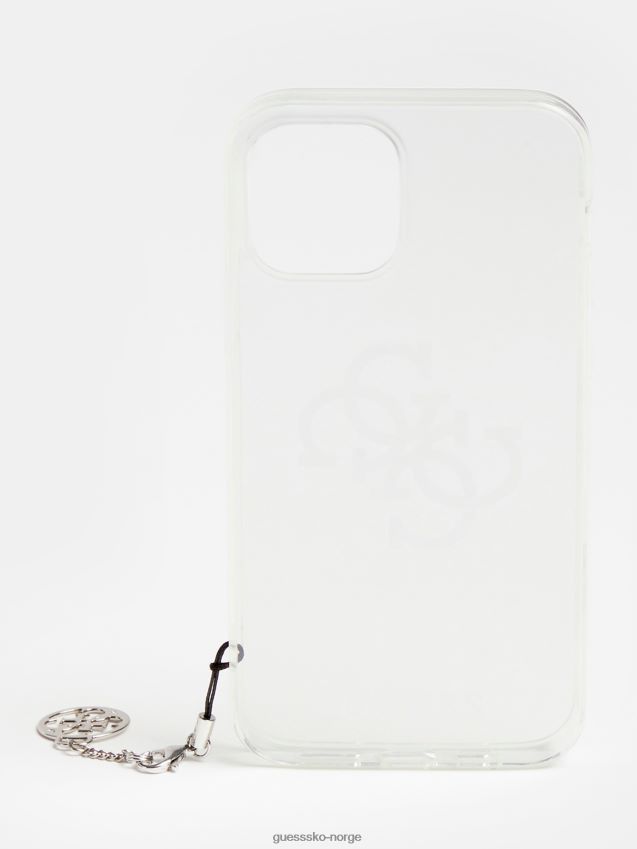 Guess iphone 12/12 pro 4f logo deksel sølv sølv unisex F0LJ804793