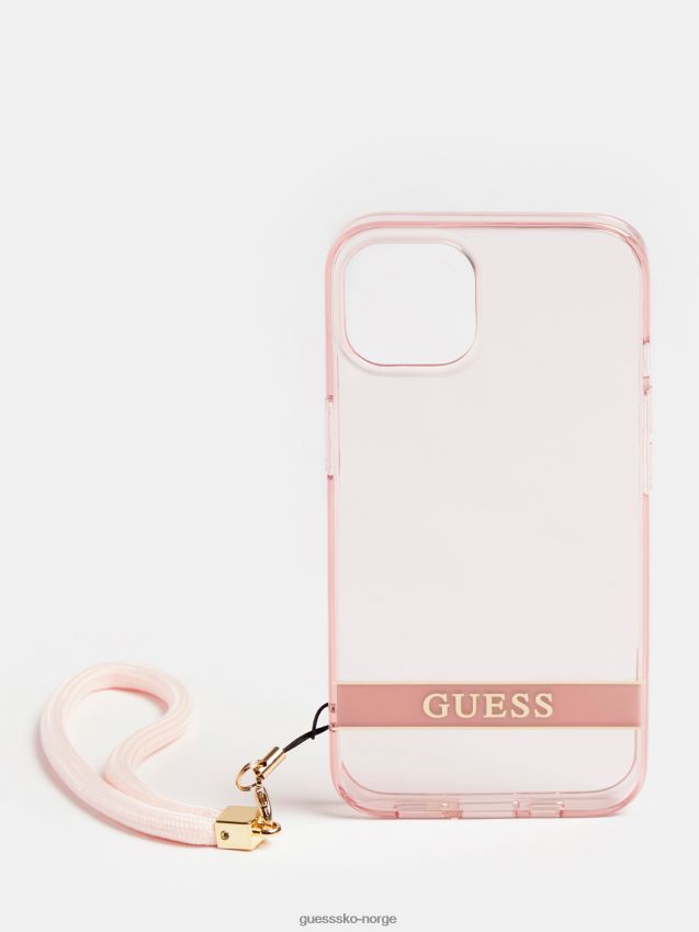 Guess iphone 13 gjennomskinnelig deksel rosa rosa unisex F0LJ804784