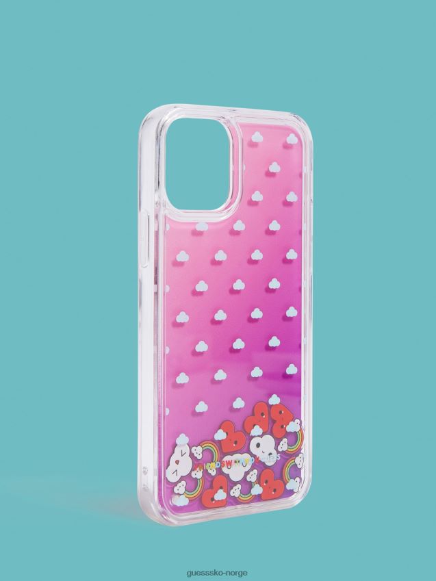 Guess mørk rosa iphone 12/12 pro deksel mørk rosa unisex F0LJ804552