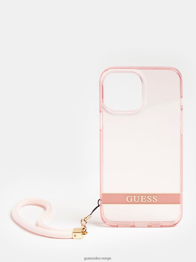 Guess rosa iphone 13 pro max gjennomskinnelig deksel rosa unisex F0LJ804810