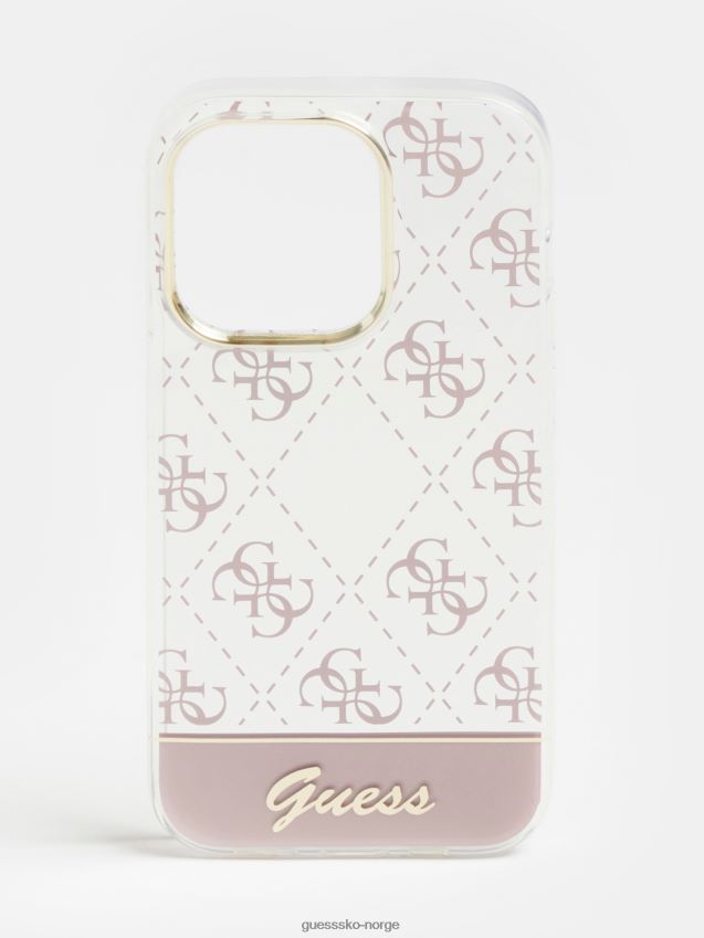 Guess rosa iphone 14 pro 4g logodeksel rosa unisex F0LJ804789