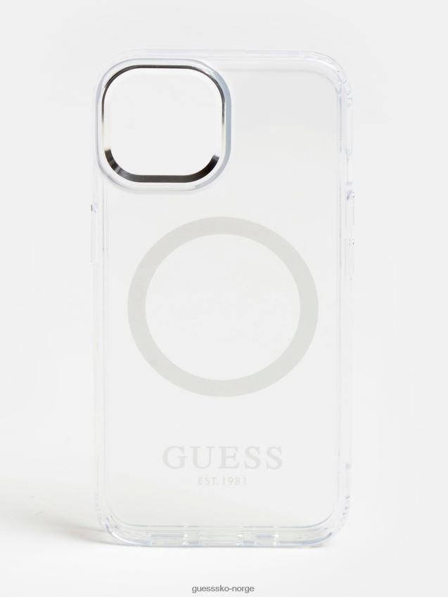 Guess sølv iphone 14 magsafe deksel sølv unisex F0LJ804783