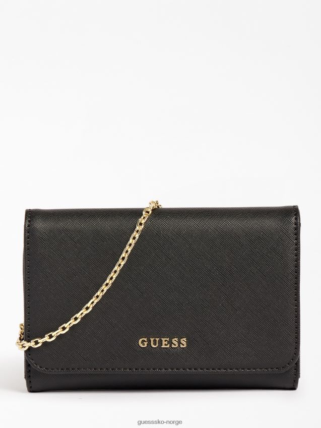 Guess svart telefondeksel med kjede svart unisex F0LJ804185