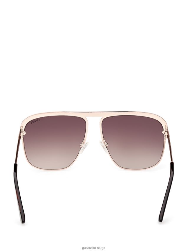 Guess Aviator solbriller i overdimensjonert metall av skilpadde skilpadde unisex F0LJ8011132