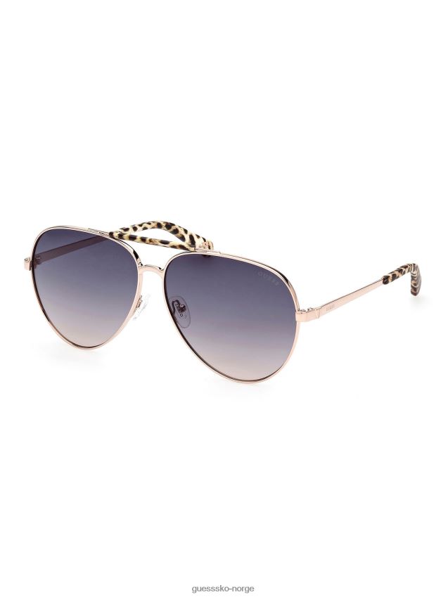 Guess aviator solbriller i rosa gull Rose gull unisex F0LJ804725