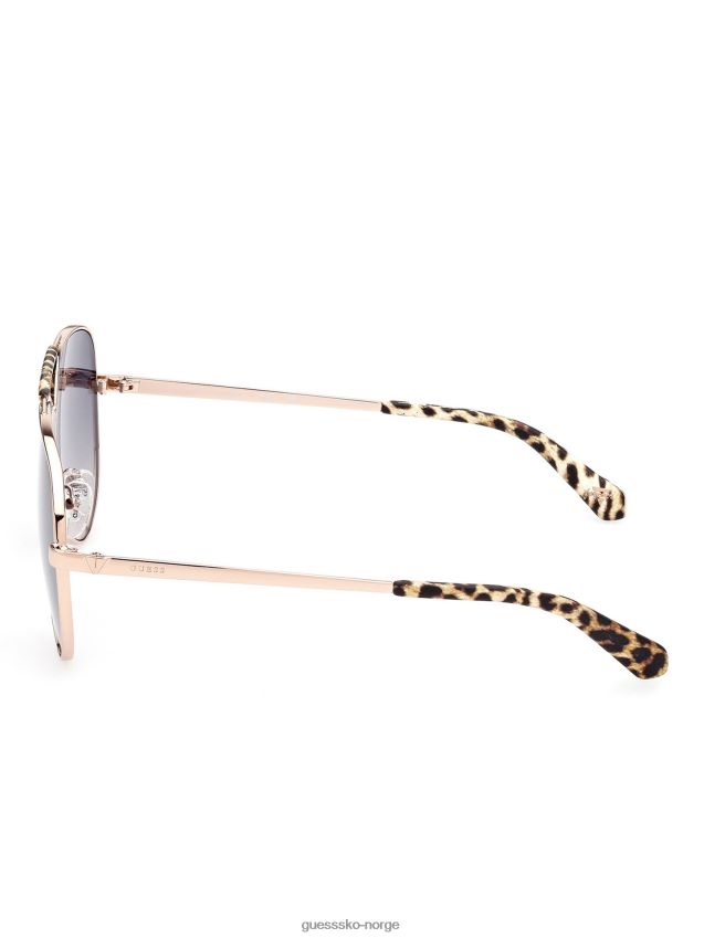 Guess aviator solbriller i rosa gull Rose gull unisex F0LJ804725