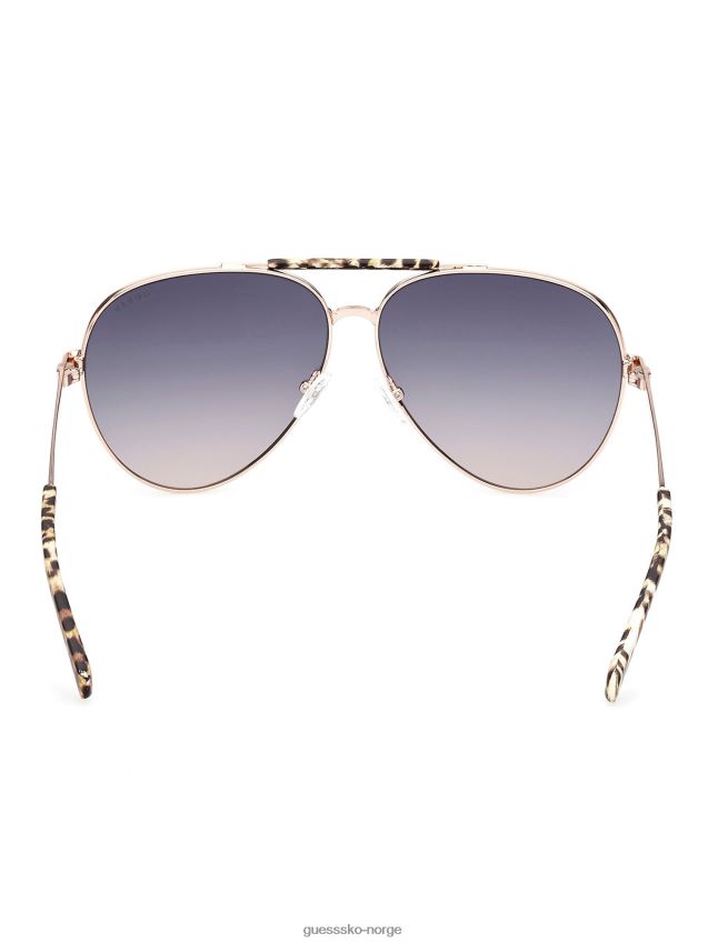 Guess aviator solbriller i rosa gull Rose gull unisex F0LJ804725