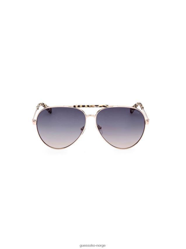Guess aviator solbriller i rosa gull Rose gull unisex F0LJ804725