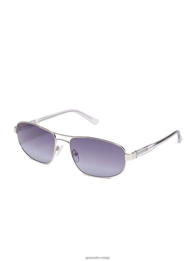 Guess aviator solbriller sølv sølv unisex F0LJ808832