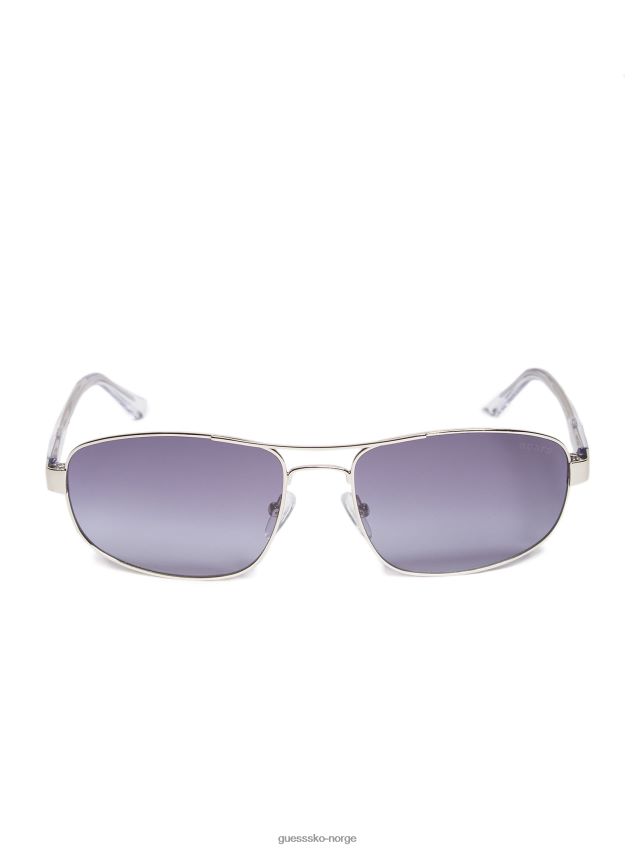 Guess aviator solbriller sølv sølv unisex F0LJ808832