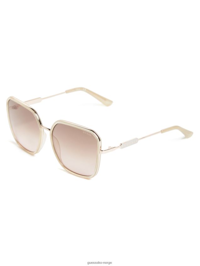 Guess firkantede metall solbriller multi multi unisex F0LJ807791