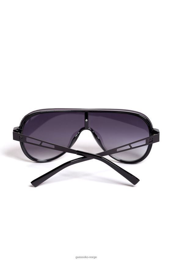 Guess fremtidige kantløse aviator solbriller svart svart unisex F0LJ808779