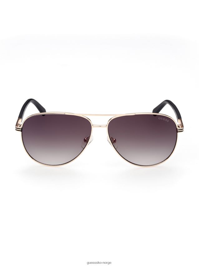 Guess gld aviator metall solbriller gld unisex F0LJ8011089