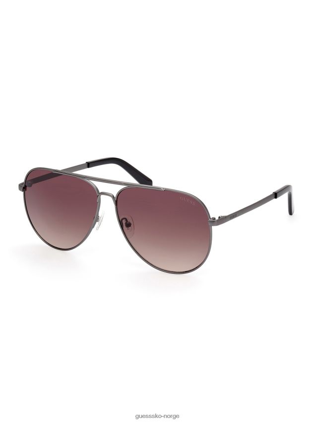 Guess grå aviator solbriller modell grå unisex F0LJ801703