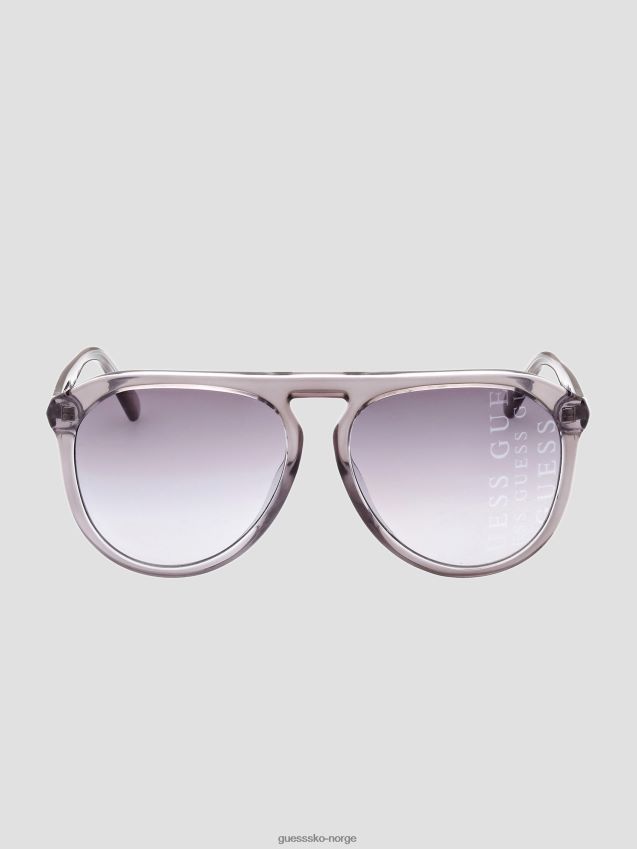 Guess grå klare aviator solbriller grå unisex F0LJ8010872