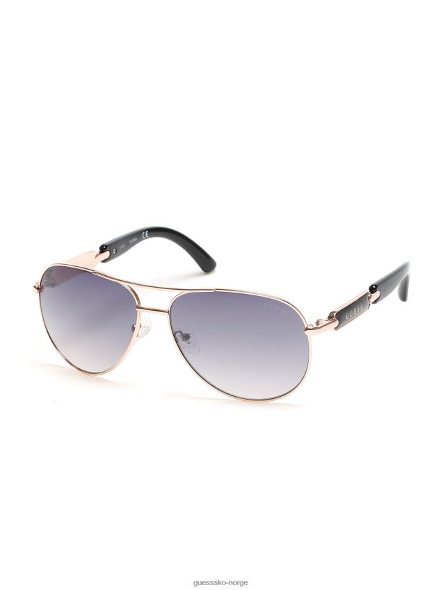 Guess klassiske aviator solbriller wht/rose gull hva/rose gull unisex F0LJ807708