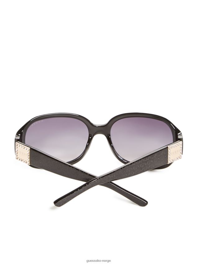 Guess logo plast solbriller sølv sølv unisex F0LJ807812