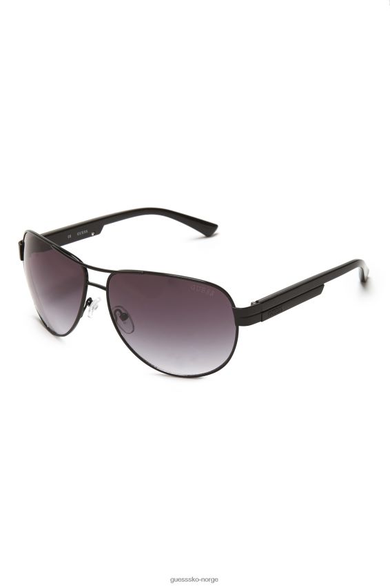 Guess metall aviator solbriller svart svart unisex F0LJ808820
