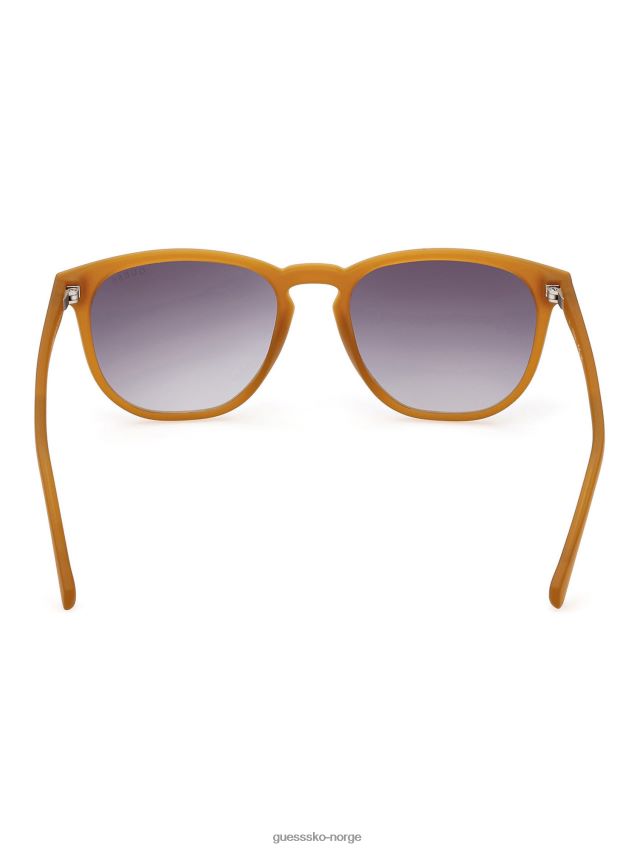 Guess oransje runde solbriller modell oransje unisex F0LJ801692