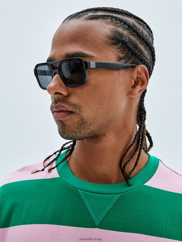 Guess originale aviator solbriller svart svart unisex F0LJ8010252