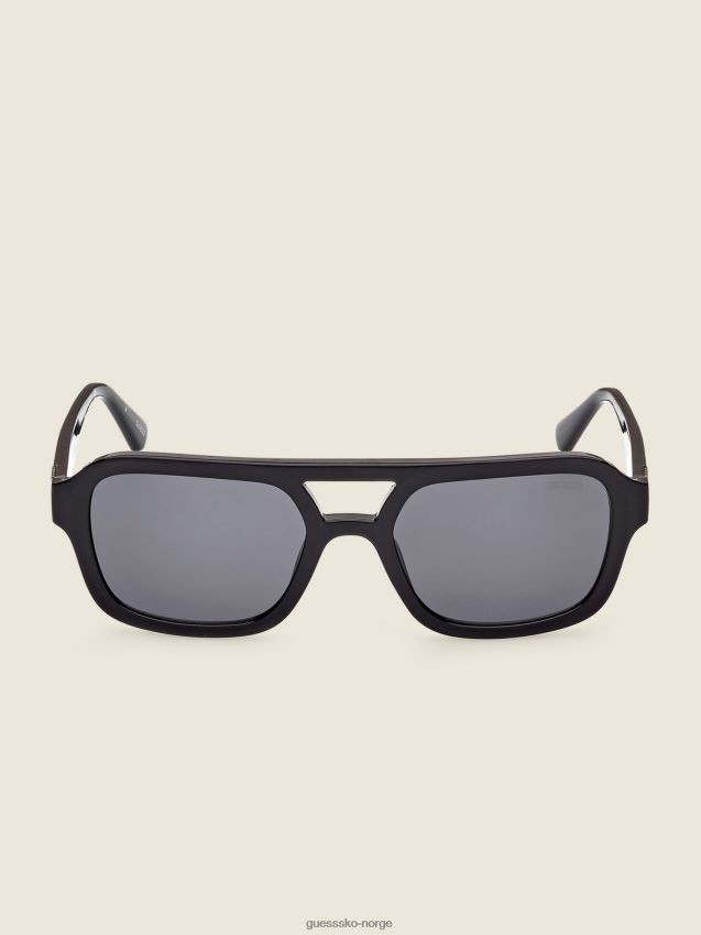 Guess originale aviator solbriller svart svart unisex F0LJ8010252