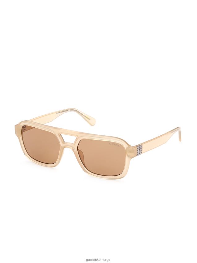 Guess originals aviator solbriller skinnende beige/brun skinnende beige/brun unisex F0LJ8010254