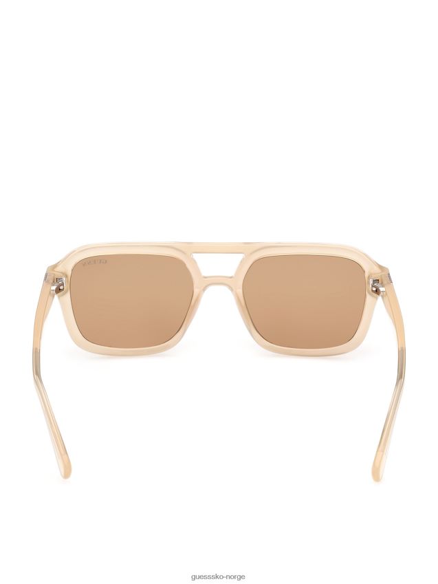 Guess originals aviator solbriller skinnende beige/brun skinnende beige/brun unisex F0LJ8010254