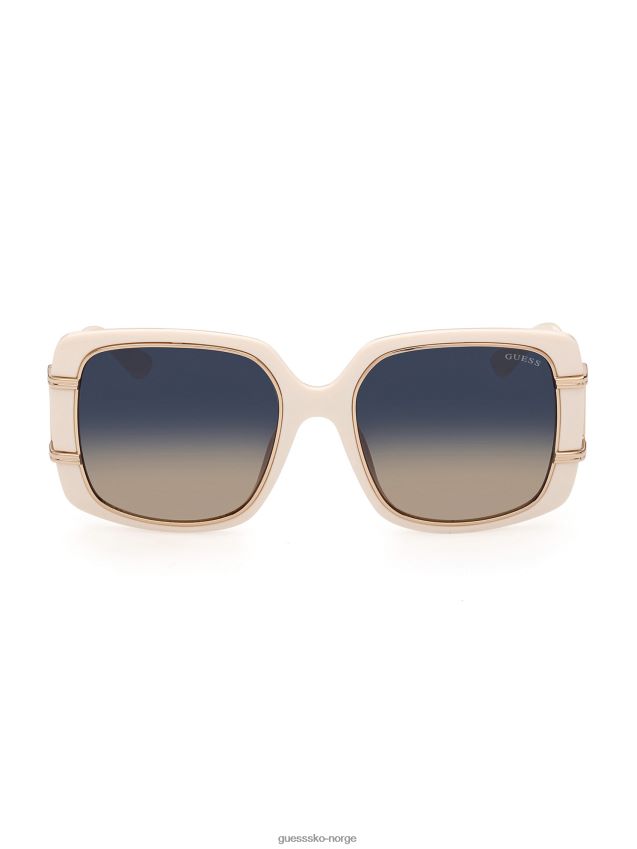 Guess oversized firkantede solbriller hvit hvit unisex F0LJ8010305
