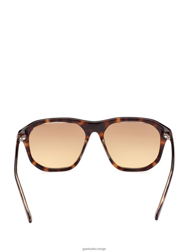 Guess plast navigator solbriller mørk havana/gradient brn mørk havana/gradient brn unisex F0LJ8010862