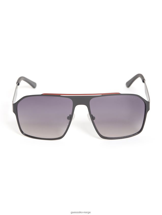 Guess røde multi flat aviator metall solbriller rød multi unisex F0LJ808818