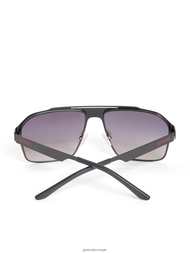 Guess røde multi flat aviator metall solbriller rød multi unisex F0LJ808818