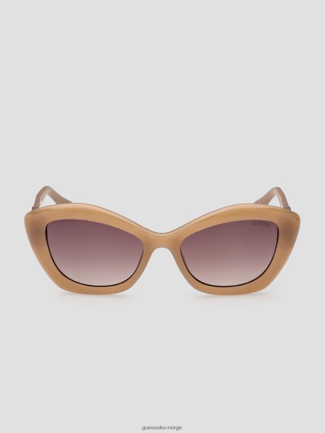 Guess rødme til katteøye-solbriller i plast rødme unisex F0LJ8010293