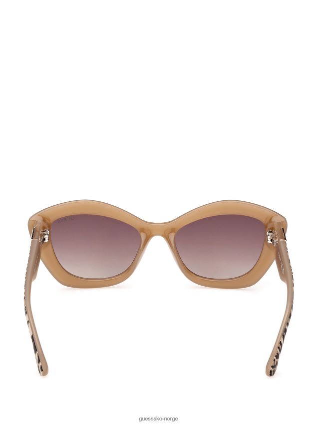 Guess rødme til katteøye-solbriller i plast rødme unisex F0LJ8010293